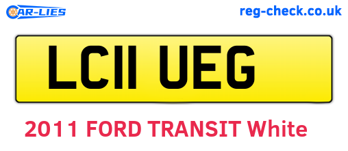 LC11UEG are the vehicle registration plates.