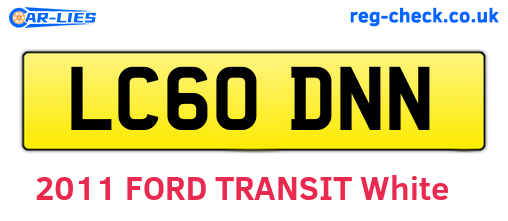 LC60DNN are the vehicle registration plates.