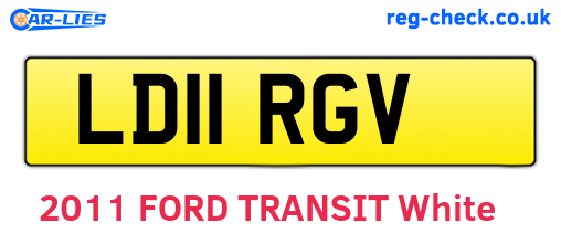 LD11RGV are the vehicle registration plates.