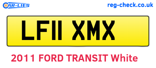 LF11XMX are the vehicle registration plates.