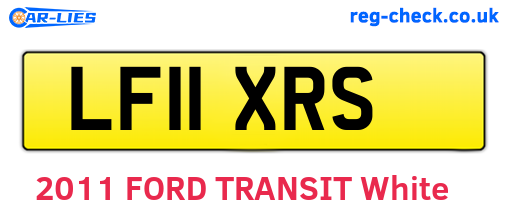 LF11XRS are the vehicle registration plates.