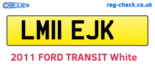 LM11EJK are the vehicle registration plates.