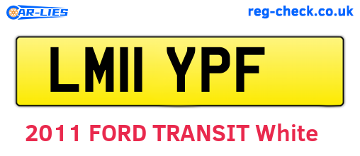 LM11YPF are the vehicle registration plates.