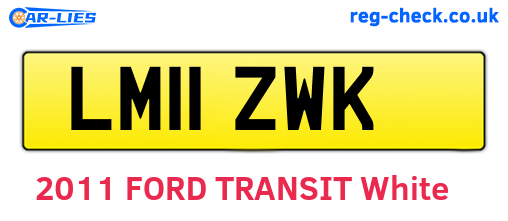 LM11ZWK are the vehicle registration plates.
