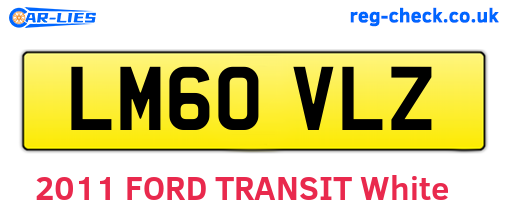 LM60VLZ are the vehicle registration plates.
