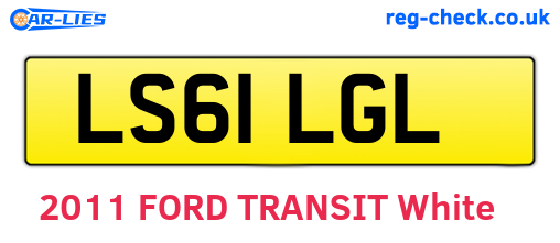 LS61LGL are the vehicle registration plates.