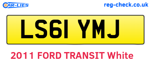 LS61YMJ are the vehicle registration plates.