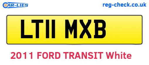 LT11MXB are the vehicle registration plates.