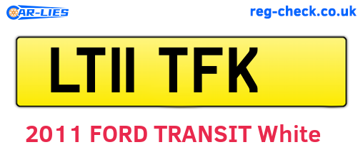 LT11TFK are the vehicle registration plates.