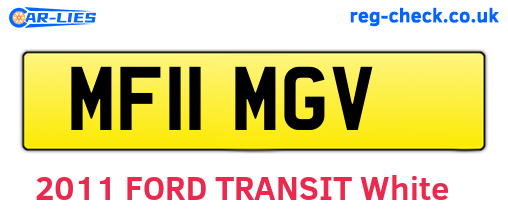 MF11MGV are the vehicle registration plates.
