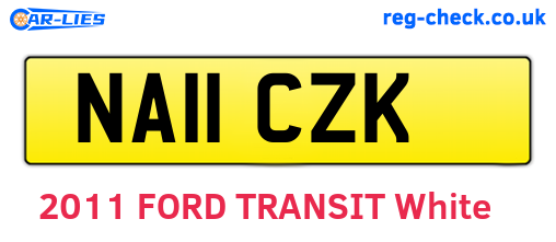 NA11CZK are the vehicle registration plates.