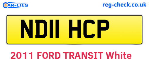 ND11HCP are the vehicle registration plates.