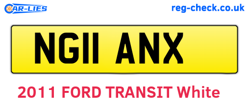 NG11ANX are the vehicle registration plates.