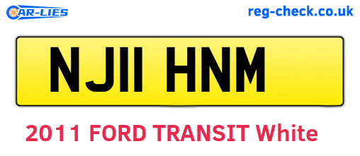 NJ11HNM are the vehicle registration plates.