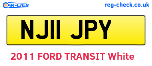 NJ11JPY are the vehicle registration plates.