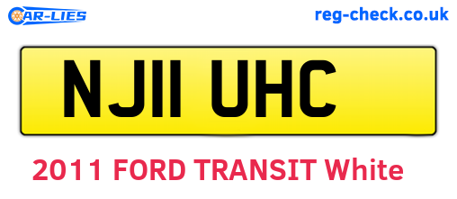 NJ11UHC are the vehicle registration plates.