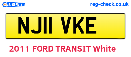 NJ11VKE are the vehicle registration plates.