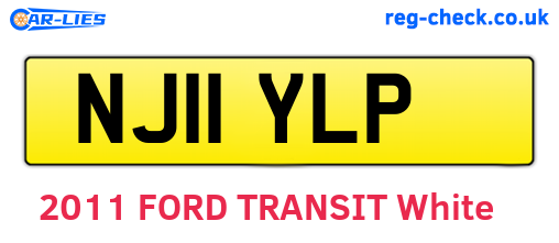 NJ11YLP are the vehicle registration plates.