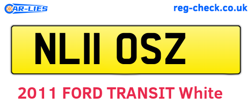 NL11OSZ are the vehicle registration plates.