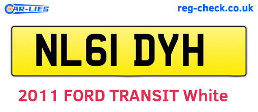 NL61DYH are the vehicle registration plates.
