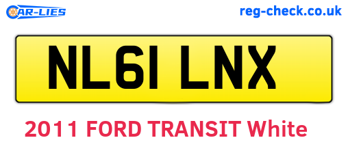 NL61LNX are the vehicle registration plates.