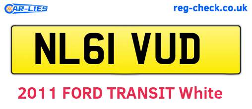 NL61VUD are the vehicle registration plates.