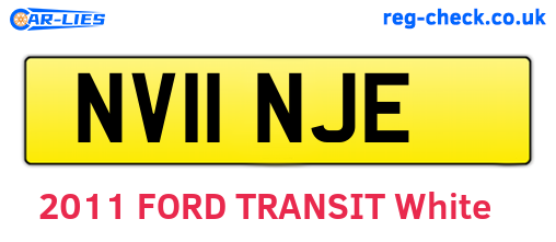NV11NJE are the vehicle registration plates.