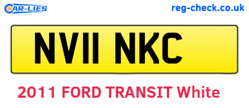 NV11NKC are the vehicle registration plates.