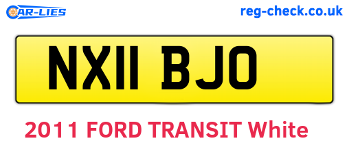 NX11BJO are the vehicle registration plates.