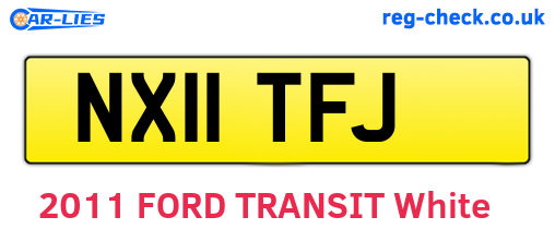 NX11TFJ are the vehicle registration plates.