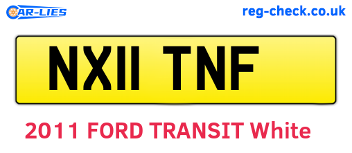 NX11TNF are the vehicle registration plates.