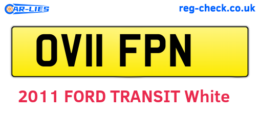 OV11FPN are the vehicle registration plates.