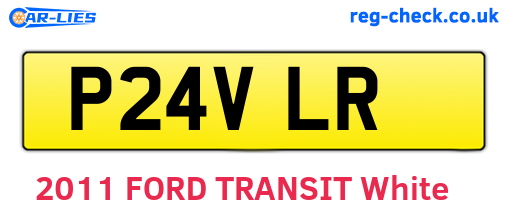 P24VLR are the vehicle registration plates.