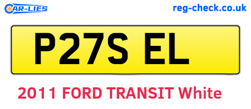 P27SEL are the vehicle registration plates.