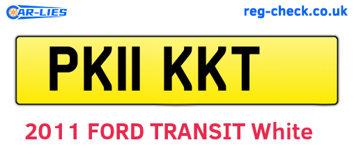 PK11KKT are the vehicle registration plates.