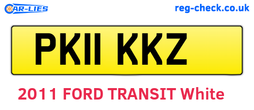PK11KKZ are the vehicle registration plates.
