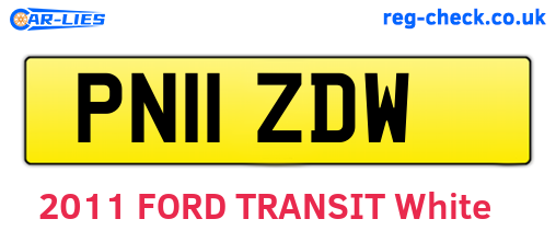 PN11ZDW are the vehicle registration plates.