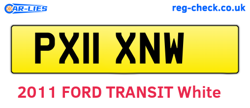 PX11XNW are the vehicle registration plates.