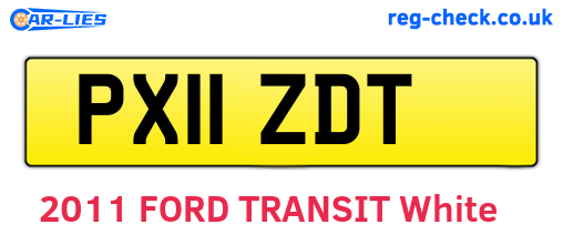 PX11ZDT are the vehicle registration plates.
