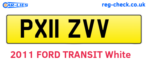 PX11ZVV are the vehicle registration plates.