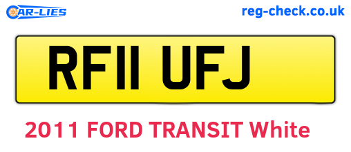RF11UFJ are the vehicle registration plates.