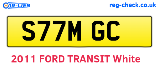 S77MGC are the vehicle registration plates.