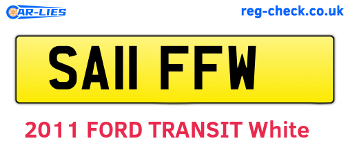 SA11FFW are the vehicle registration plates.