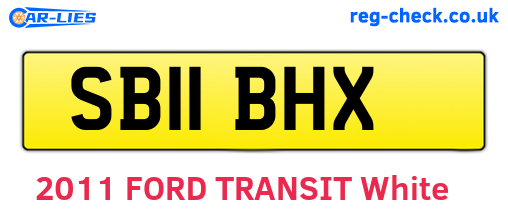 SB11BHX are the vehicle registration plates.