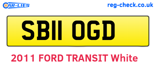 SB11OGD are the vehicle registration plates.