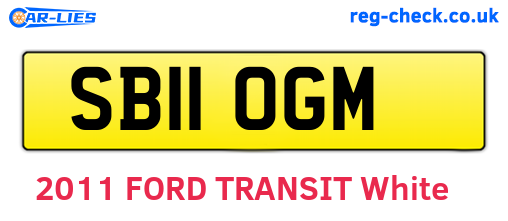 SB11OGM are the vehicle registration plates.