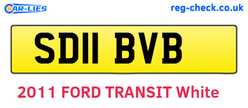 SD11BVB are the vehicle registration plates.