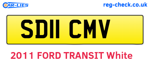 SD11CMV are the vehicle registration plates.