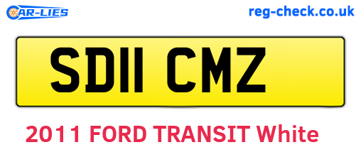 SD11CMZ are the vehicle registration plates.