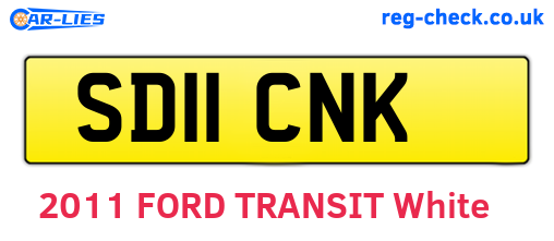 SD11CNK are the vehicle registration plates.
